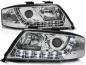 Preview: LED Tagfahrlicht Design Scheinwerfer für Audi A6 4B 01-04 chrom